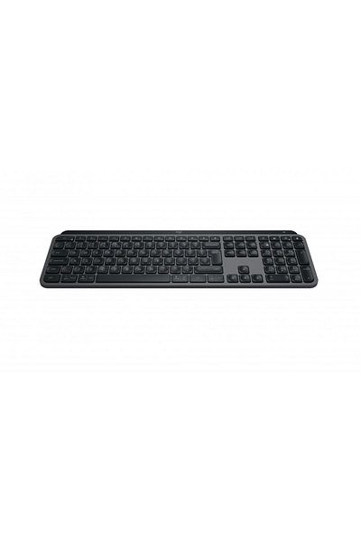 logitech Tastatura MX Keys S, Iluminare, 2.4GHz&Bluetooth, USB-C, US INTL layout, graphite/negr