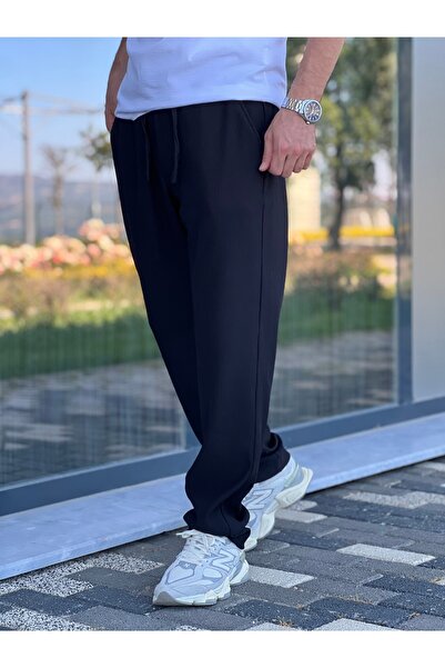 ElitWear Rahat Kalıp Çizgili Fitilli Kumaş Relaxed Pantolon