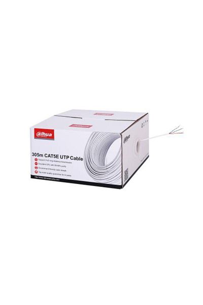 DAHUA UTP CAT5E cable 305m, PoE power supply: maximum 160m, Environmentally friendly outer jacket, meets class