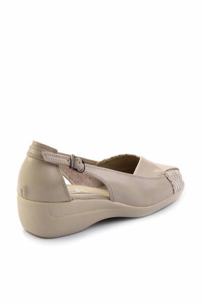 Bambi Bej Bej Leather Kadın Casual Ayakkabı K01531200303