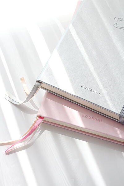 PAPERORA A5 Bullet Journal Noktalı Defter 140 gr. 80 Yaprak Silver Glow