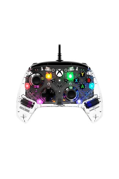 HP HyperX Clutch Gladiate wired controller, RGB lighting, dimensions 6.1 x 4.37 x 2.56