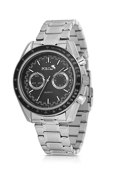 Polo Air Sport Case Men's Watch Silver Black Color Pl-0991E3X