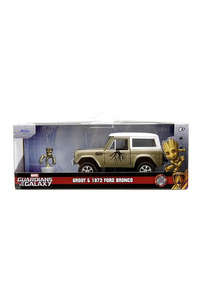 Simba JADA MARVEL FORD BRONCO METAL CAR SET AND GROOT FIGURE