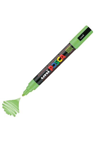 Uni Posca Marker Acrylic Painting Pen Pc-5M Medium 1.8-2.5mm Apple Green