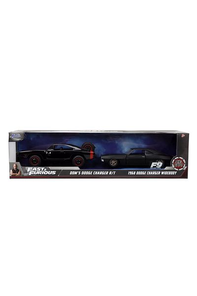 Simba JADA FAST AND FURIOUS DODGE CHARGER RT AND DODGE CHARGER WIDEBODY 1:32 SCALE DIECAST CAR SET