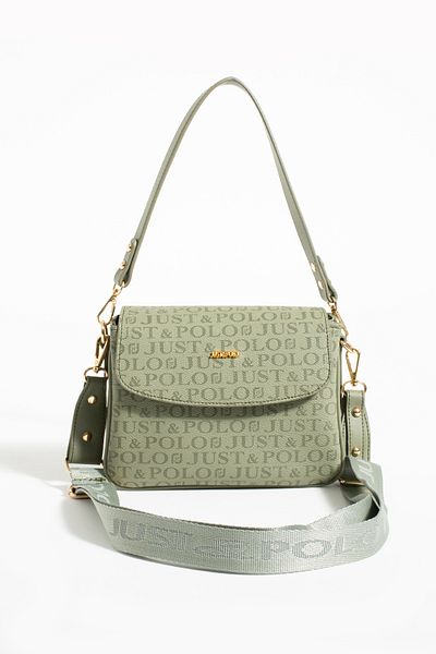 Just Polo Women's Shoulder Bag New Season Monogram Fabric 2197