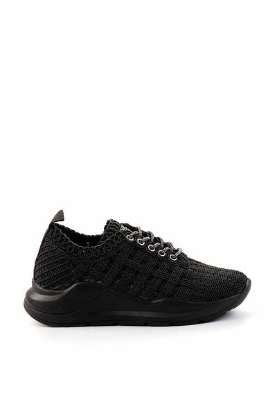 Bambi Black Platinum Women's Sneaker K01792015216