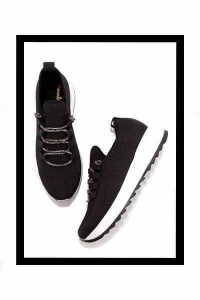 Bambi Pantofi casual de damă alb-negru K 01671056582