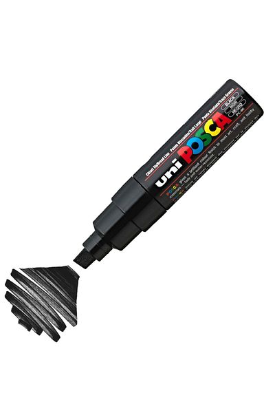 Uni Posca Marker Acrylic Painting Pen Pc-8K Bold 8.0 mm Black