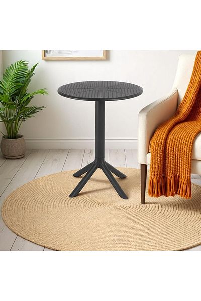 mr-everything White circular hollow side table