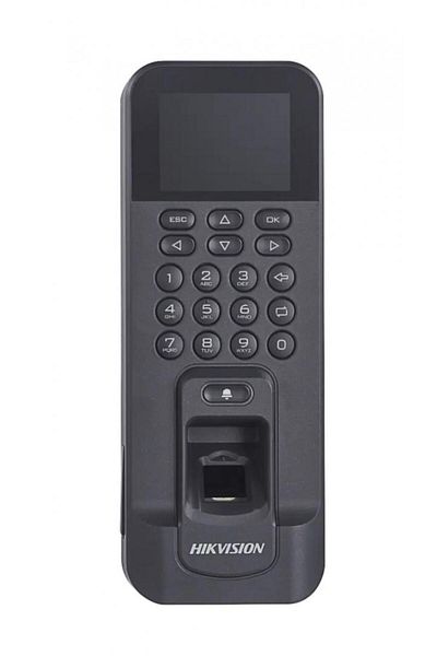 Hikvision Stand alone biometric access controller with keypad and MIFAR proximity cards