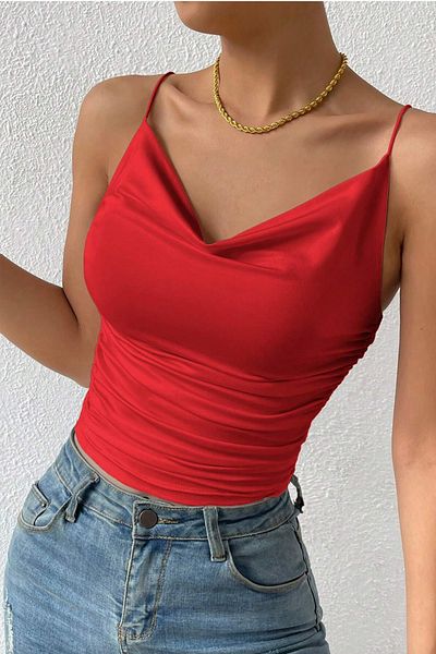 Edela Degaje Collar Strap Blouse 8002