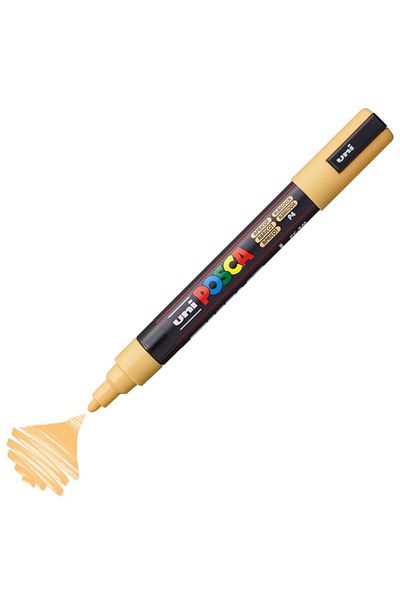 Uni Posca Marker Acrylic Painting Pen Pc-5M Medium 1.8-2.5mm Apricot