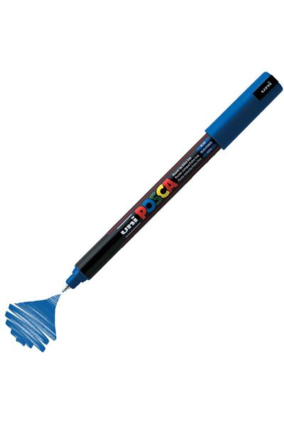 Uni Posca Marker Acrylic Painting Pen Pc-1Mr Ultra Fine 0.7mm Blue