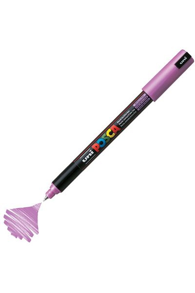 Uni Posca Marker Acrylic Painting Pen Pc-1Mr Ultra Fine 0.7mm Metallic Pink