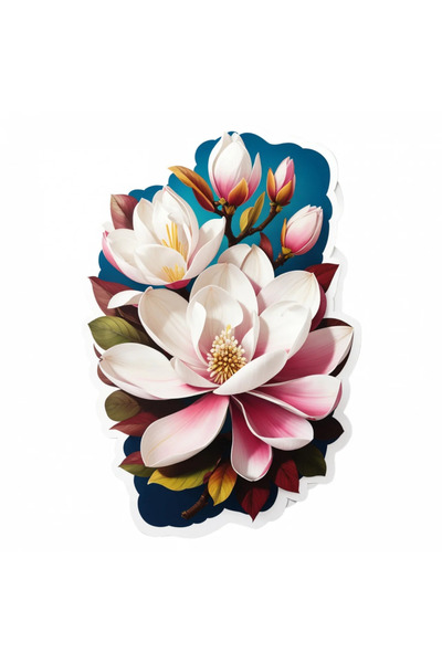 INOVATIX Σετ 8 τεμαχίων, Αυτοκόλλητο Κλαδί με λουλούδια μανόλιας, INOVATIX®. ...