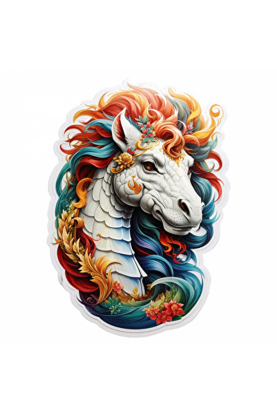 INOVATIX Set de 8 piese, autocolant creatură mitologică Hipocampus, INOVATIX®...