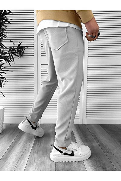 dehaine Pantaloni de trening pentru barbati, din bumbac, 13013, gri