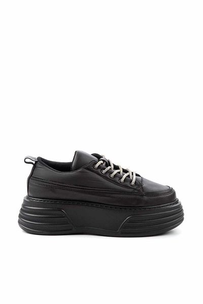 Bambi Black Lame Women's Sneaker K 01703026809
