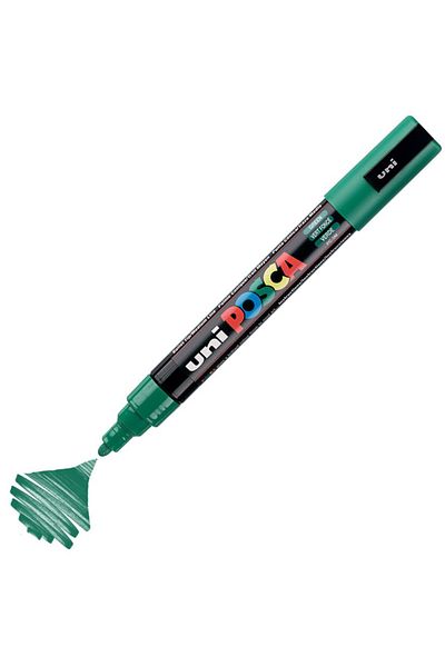 Uni Posca Marker Acrylic Painting Pen Pc-5M Medium 1.8-2.5mm Green