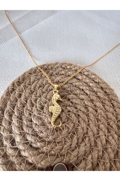 Judas Takı Sea Horse Figured Necklace