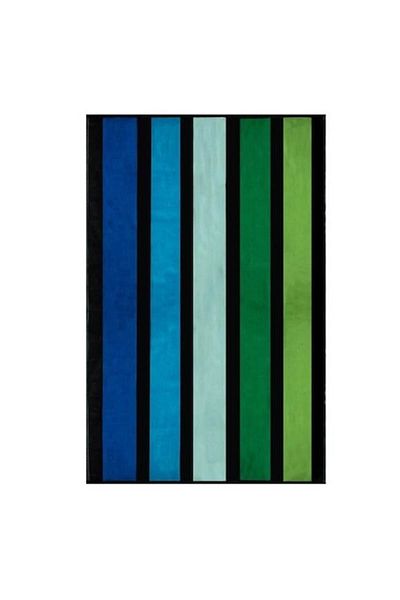 BREZIUM Beach Towel, Ideal for Sea and Pool, Blue/Green, 180x100 cm, BREZIUM
