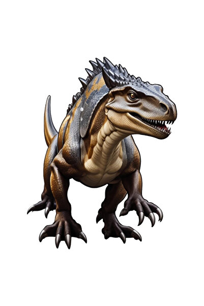 INOVATIX Set de 8 piese, autocolant dinozaur Allosaurus, INOVATIX®. 6 cm