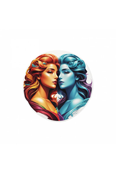 INOVATIX Set de 8 bucăți, autocolant pentru fete cu simbolul zodiacal Gemeni,...