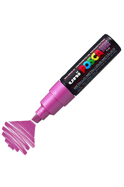 Uni Posca Marker Acrylic Painting Pen Pc-8K Bold 8.0 mm Metallic Pink