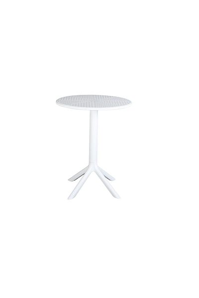 mr-everything Gray round cutout side table