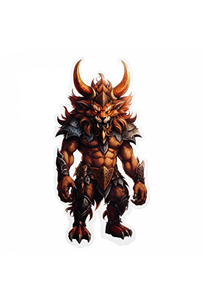 INOVATIX Set de 8 piese, autocolant Demon Buer, INOVATIX®. 6 cm