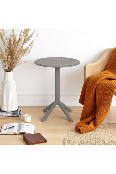 mr-everything Black circular cutout side table