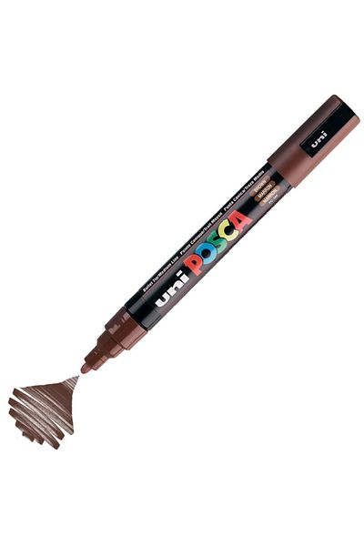 Uni Posca Marker Acrylic Painting Pen Pc-5M Medium 1.8-2.5mm Brown