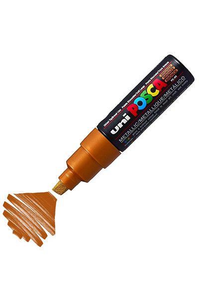 Uni Posca Marker Acrylic Painting Pen Pc-8K Bold 8.0 mm Bronze
