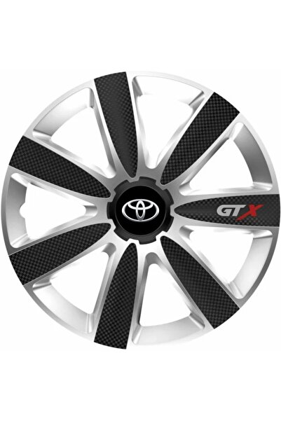 Autohelix MSA Set de 4 capace de jantă GTX Carbon Gri-Negru R14, pentru Volvo