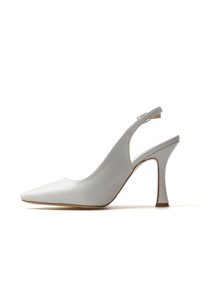 YAŞAR KAŞLI Women's Thin Heeled Shoes 25Y Ykşk-8413 Z White