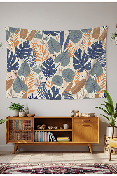 GREENDECOR Leaf Mandala Bohemian Wallcloth Carpet Wall Art Wall Decoration Ch...