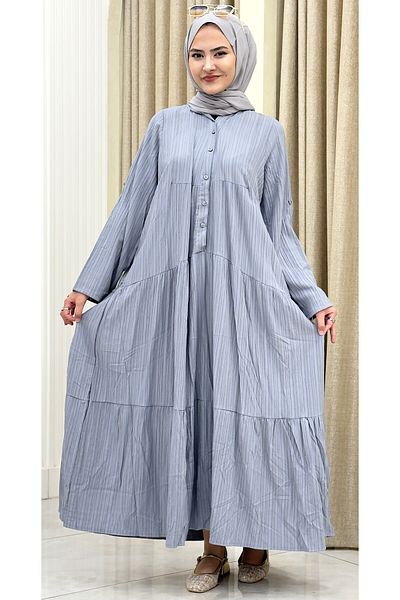ESRANUR Cotton Tested Dress
