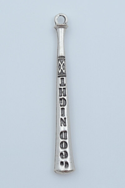 Genel Markalar Beyzbol Sopası Gümüş Kaplama Kolye Ucu