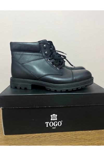 TOGO hakiki deri erkek bağcıklı postal bot