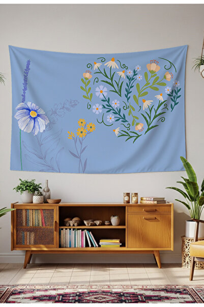 GREENDECOR Leaf Flower Minimalist Bohemian Wallcloth Carpet Wall Art Wall Dec...