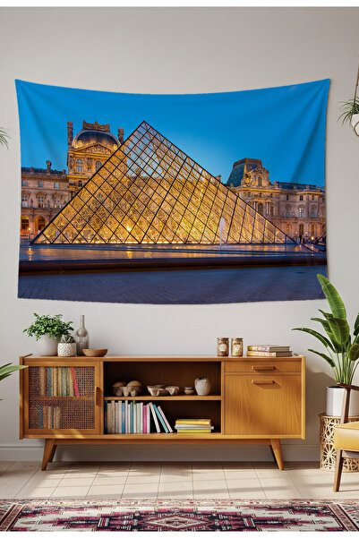 GREENDECOR Landscape City Paris Museum Wallcloth Wall Tapestry Wall Art Wall ...