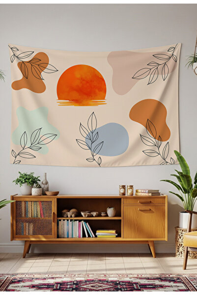 GREENDECOR Bohemian Mandala Vase Leaf Flower Wall Cloth Wall Tapestry Wall Ar...