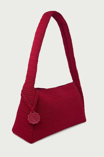 D'ylla Atelier Women's Shoulder Bag from Freya Series - Claret Red Maxi