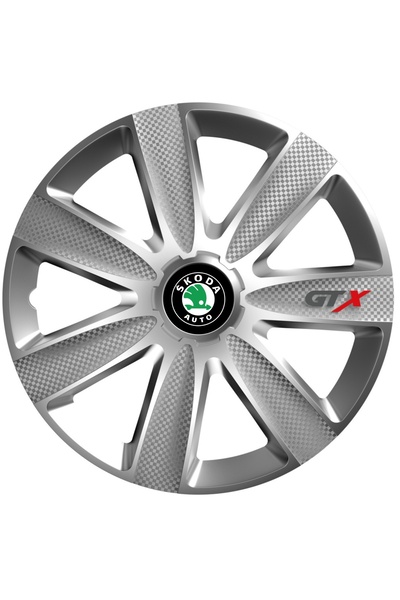 OEM Set de 4 capace de jantă GTX gri R16, pentru Skoda
