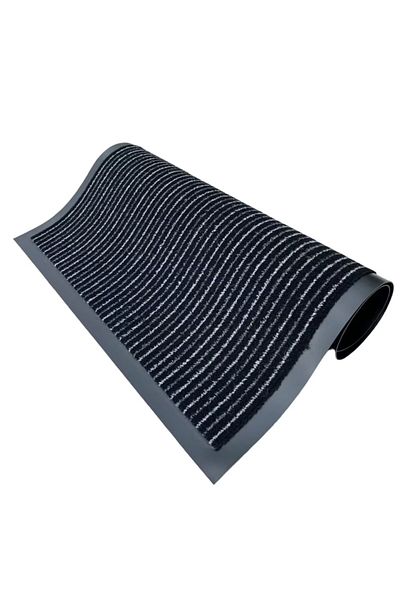 OPTIM DEKO Anti-slip Entrance Mat, ®OPTIMDEKO, Polypropylene, 90x60 cm, Grey & Black