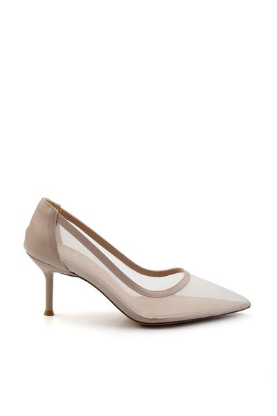 Bambi Pantofi clasici cu toc de damă bej K01209020022