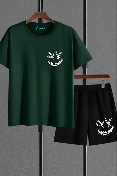 Evomind Σετ μπλουζάκι με στάμπα Emoji Unisex
