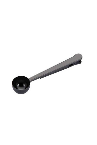 Generic Coffee Spoon with Clip - Black